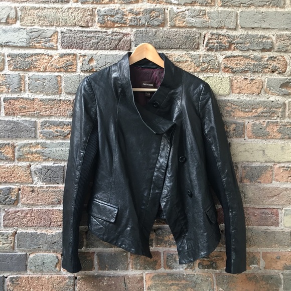 Danier Black Leather Jacket - Picture 1 of 2